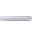 Furtun TPU (eter) alimentar și farmaceutic cu spirală inox și inserție textilă PLUTONE PU PRESS